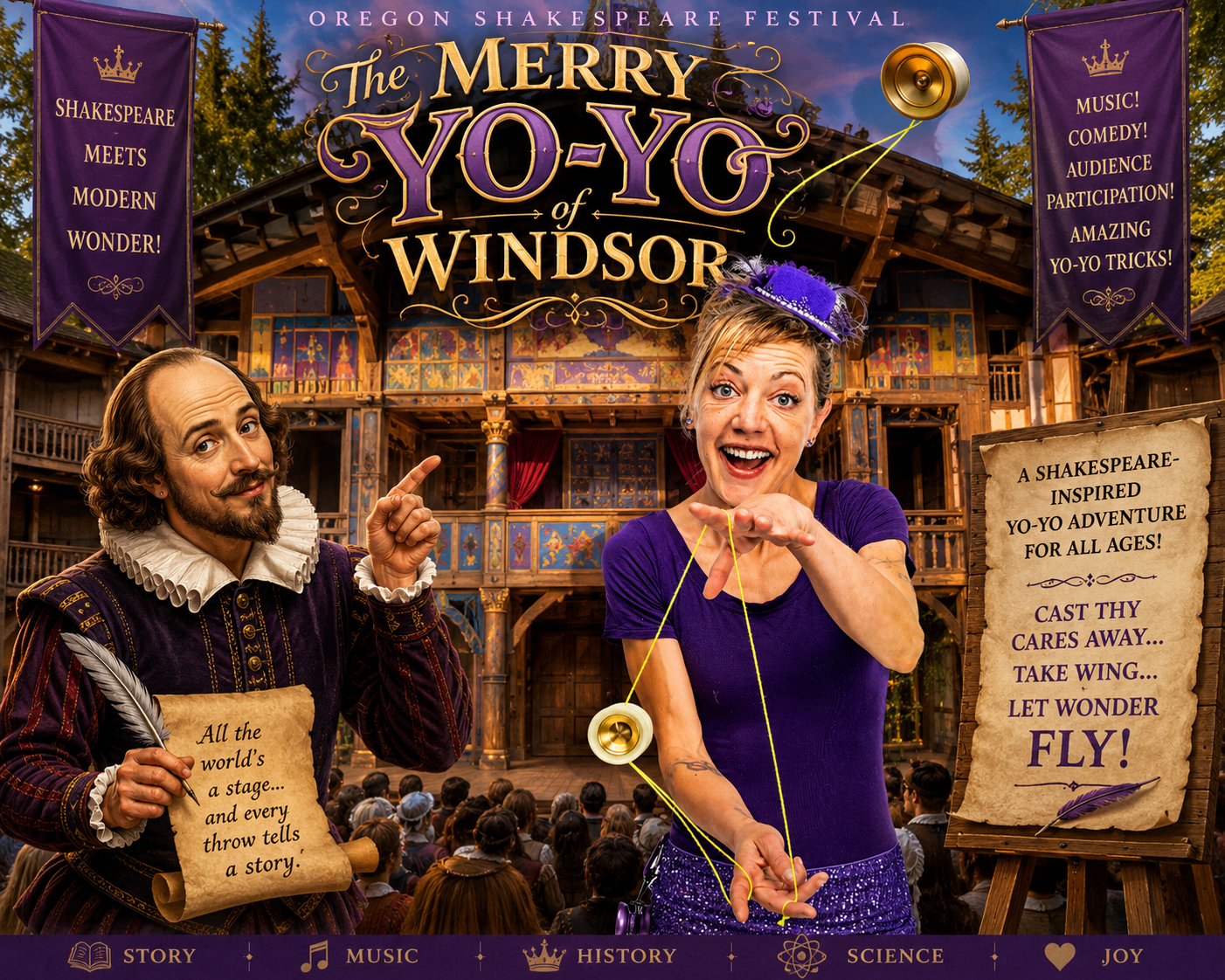 The Merry Yo-Yo of Windsor — a Shakespeare yo-yo show by Jenifer Joy