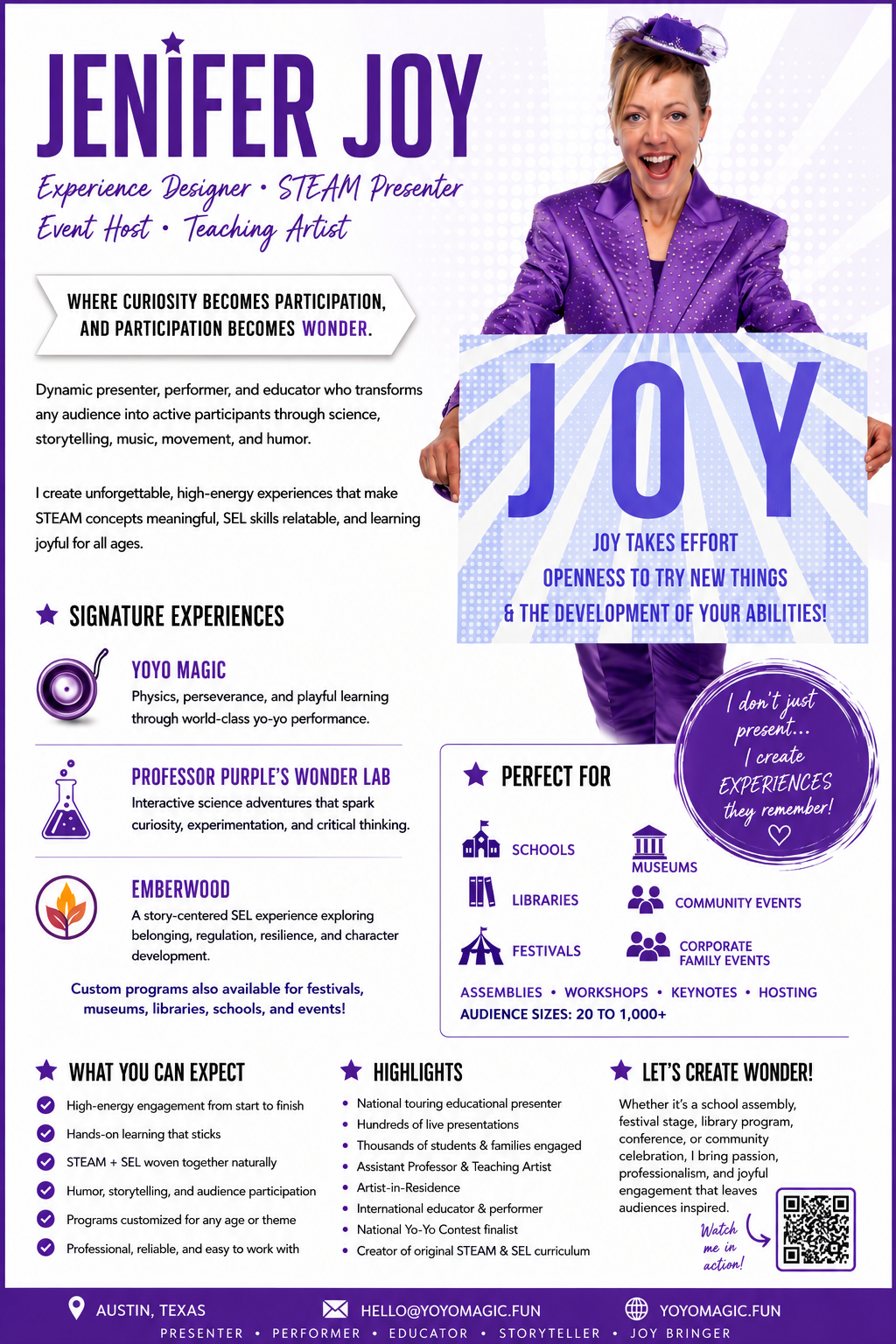 JOY One-Sheet one-sheet preview