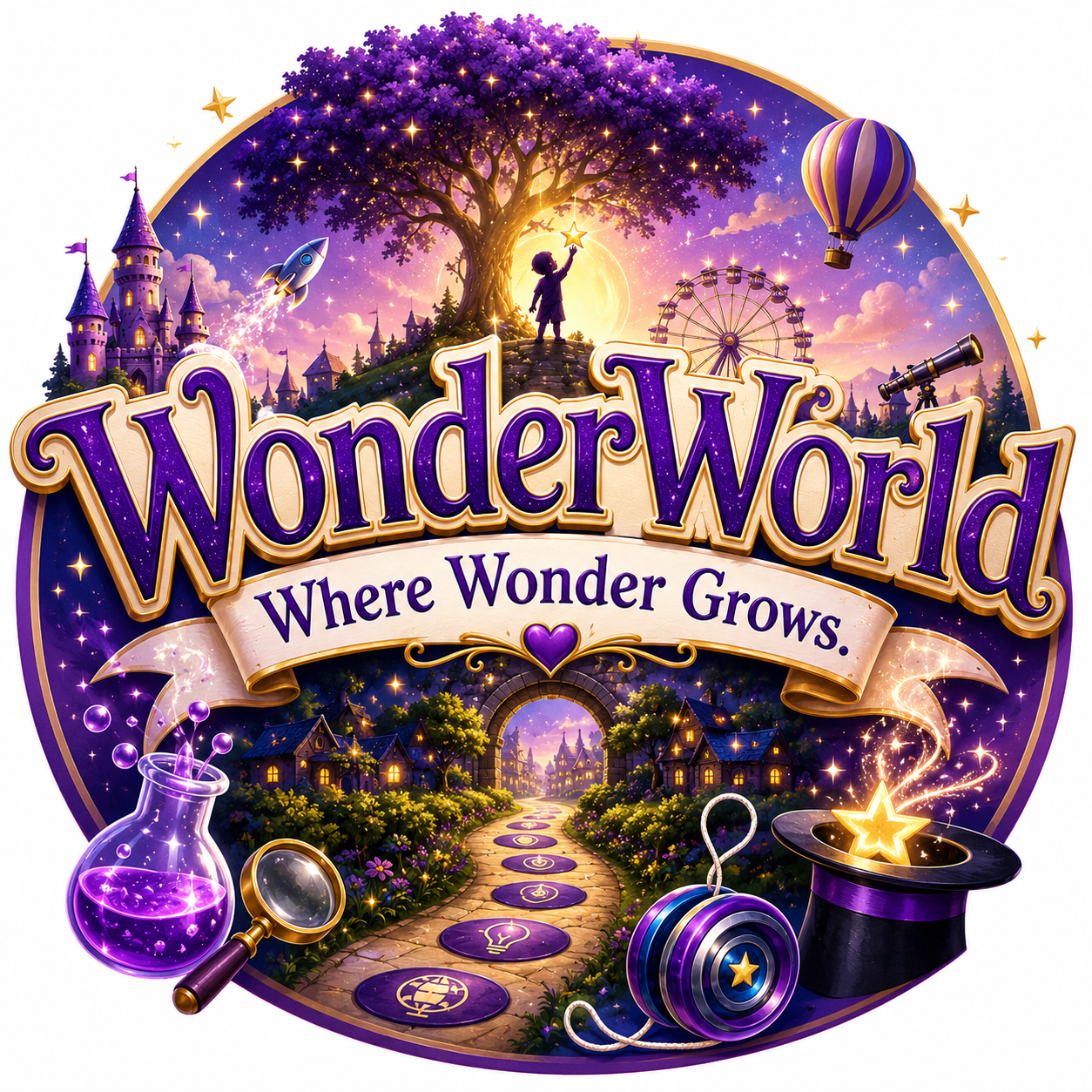 WonderWorld — Where Wonder Grows crest