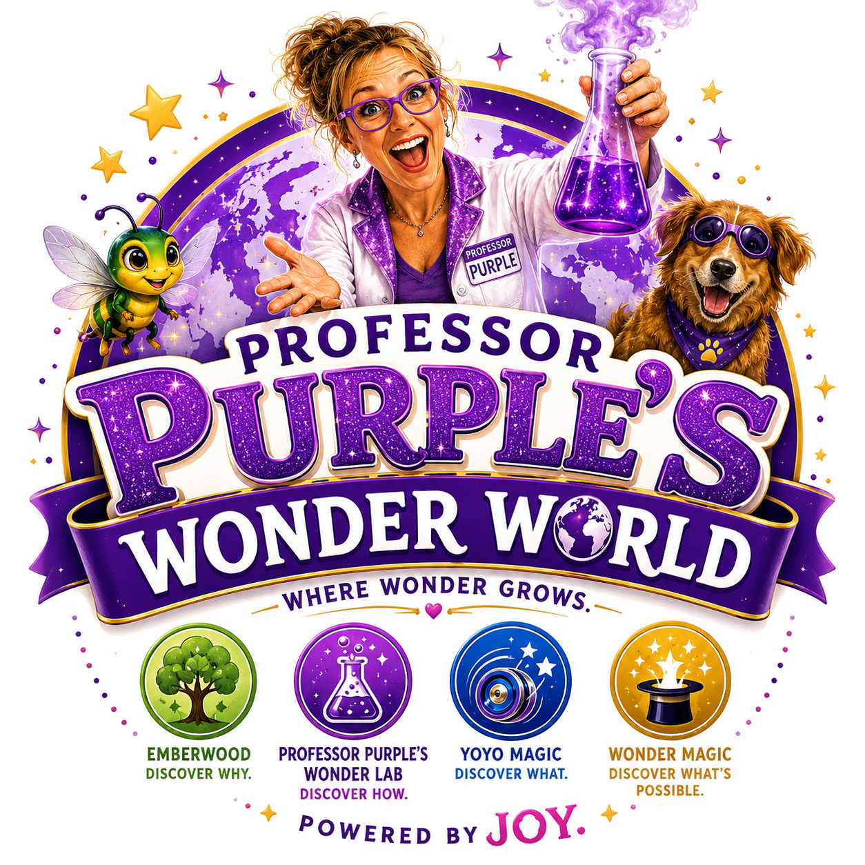 Professor Purple's Wonder World logo